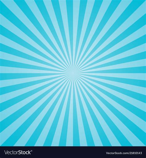 Blue retro sunburst background Royalty Free Vector Image