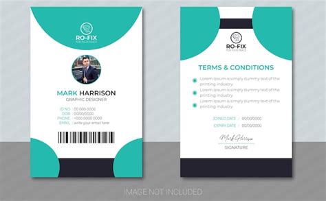 Premium Vector | Company Id Card Design And Template For Your Company