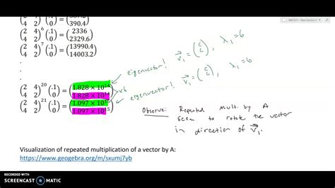 Diagonalization - Eigenvalues and Eigenvectors - Part 1of 2 - YouTube