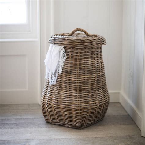 Rattan Laundry Basket By all things Brighton beautiful