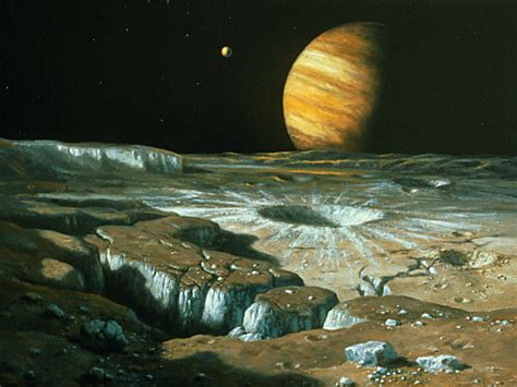 Artist's Impression Of Jupiter Over Europa Photograph by Ludek Pesek