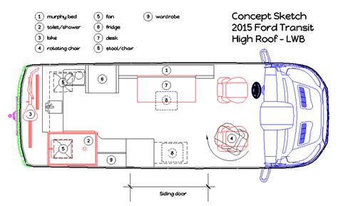 Cargo Van Conversion | The Conversion Plans | Cargo van conversion, Ford transit, Van conversion