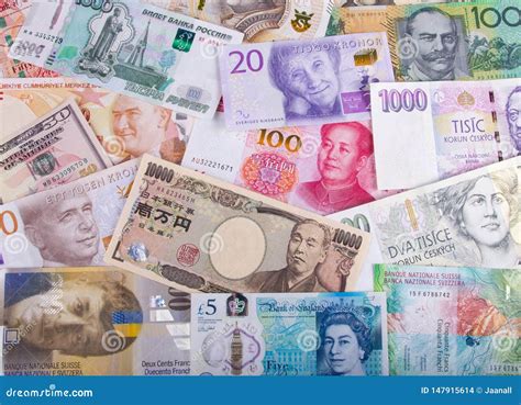 Different Paper Currencies from Around the World Editorial Stock Image ...