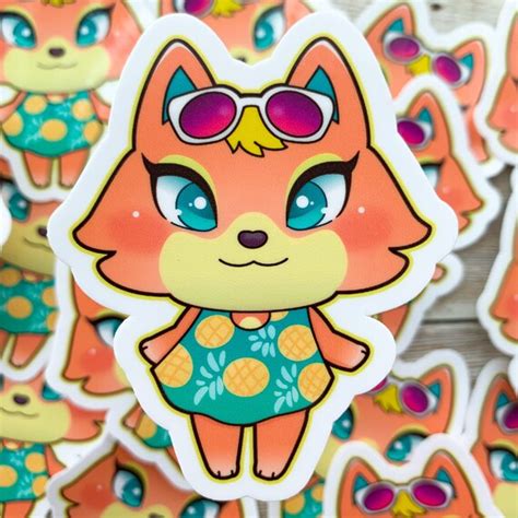 Audie Animal Crossing Vinyl Sticker / New Horizons / ACNH / | Etsy