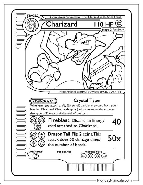 20 Pokemon Card Coloring Pages (Free PDF Printables)