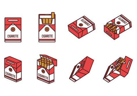 Cigarette Pack Vectors 130297 Vector Art at Vecteezy