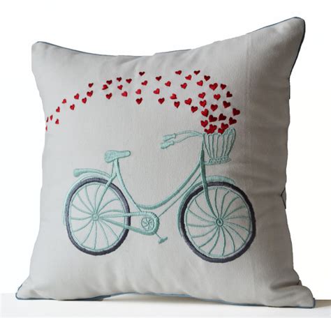 Bicycle pillow cover bicycle cushion bicycle throw pillow | Etsy