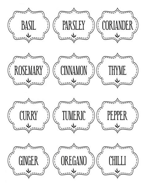 30 best Spice Jar Labels and Templates images by WorldLabel on ...