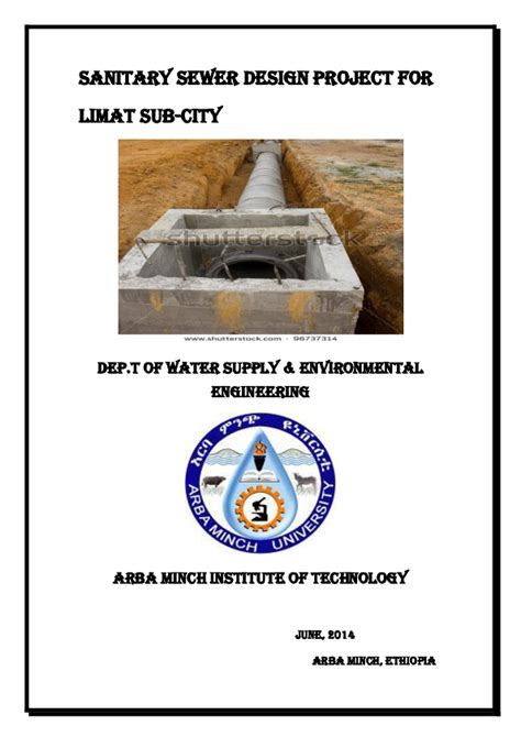 (PDF) Sanitary sewer design project for limat sub-city | getachew ...