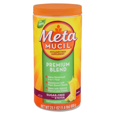 Save on Metamucil Premium Blend Psyllium Fiber Supplement Powder with ...