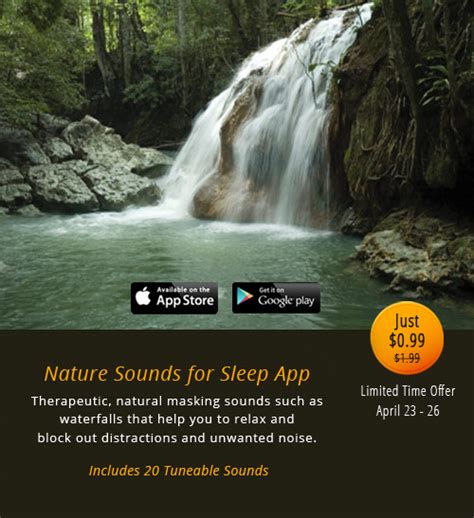 Special Discount! Nature Sounds for Sleep App for just $0.99 - Sound Oasis