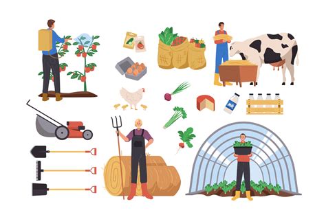 Farmer Harvesting Clipart