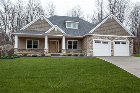 Craftsman Style Ranch Homes - Decorative Canopy