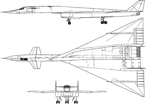 North American XB-70 Valkyrie Blueprint - Download free blueprint for ...