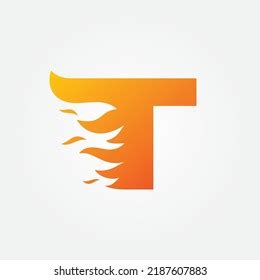 Letter T Logo Design Fire Stock Vector (Royalty Free) 2187607883 | Shutterstock