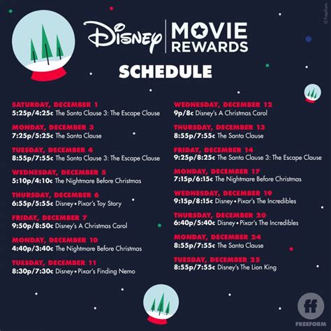 Freeform 25 Days of Christmas Disney Codes - Santa's Sweepstakes