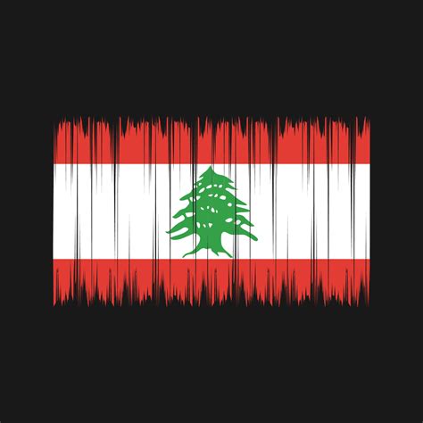 Lebanon Flag Brush. National Flag 10961296 Vector Art at Vecteezy