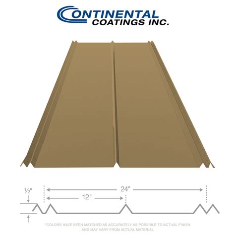 5V Crimp - 40 Yr Metal Roofing (29 Gauge) – Sahara Tan - Southeastern Building Products