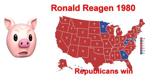 Electoral Map For Reagan