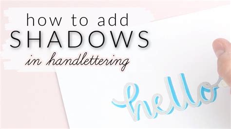 How To Draw Shadows in Hand Lettering | ADDING SHADING TO YOUR CALLIGRAPHY (easy!) - YouTube