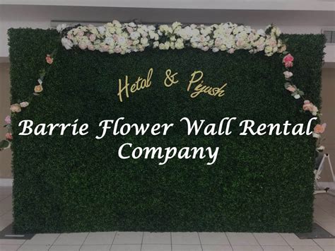 Barrie Flower Wall Rental | Flower Wall Rentals