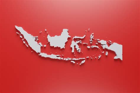 Premium Photo | 3d map of indonesia