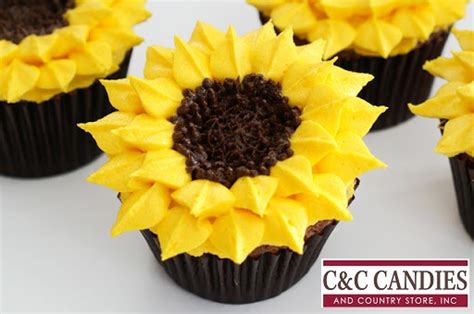 Sunflower Cupcakes | C&C Candies