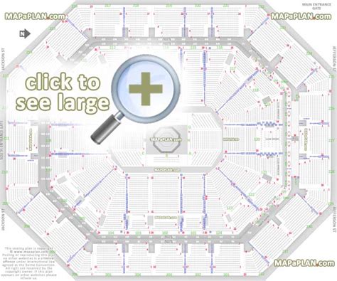 Footprint Center Arena seat & row numbers detailed seating chart, Phoenix - MapaPlan.com