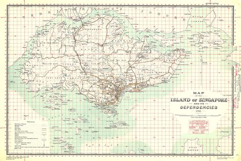 Map of Singapore by British War Office, 1905 (Rev 1935) [5530x3709] : r ...