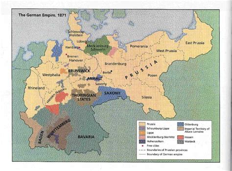 Map of German Empire, 1871