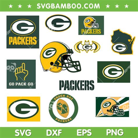 Green Bay Packers SVG Bundle, Packers Football SVG Bundle