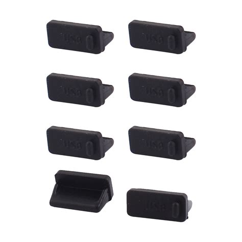 Laptop Rubber USB 2.0 Type A Female Port Dust Cover Plug Protector Black 8pcs - Walmart.com