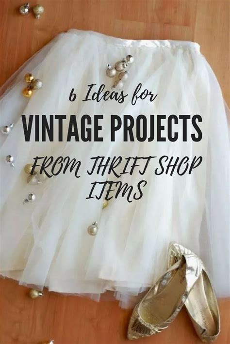 6 Ideas for Vintage Projects from Thrift Shop Items | Thrift store diy ...