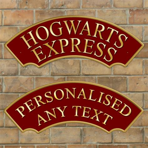 JAF Graphics. Hogwarts Express Railway Train Sign