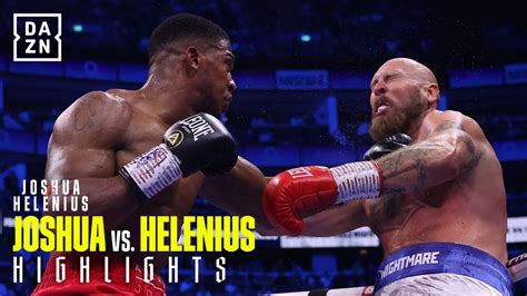 Anthony Joshua Vs. Robert Helenius Fight Highlights