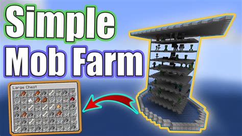 How To Build A EASY MOB FARM In Minecraft 1.16+ (Tutorial) - YouTube