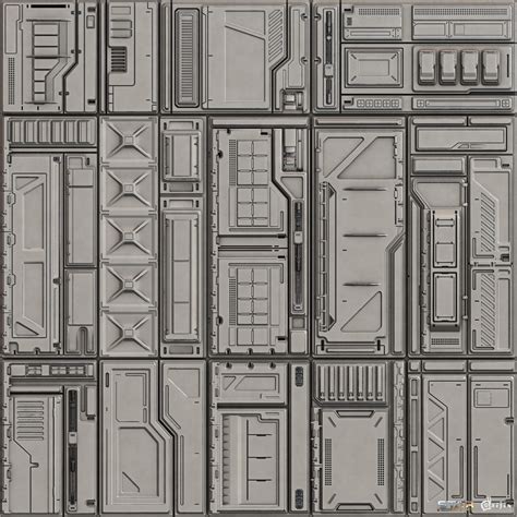 Artem Bayankin - Star Conflict Sci fi Panel [ Textures ]