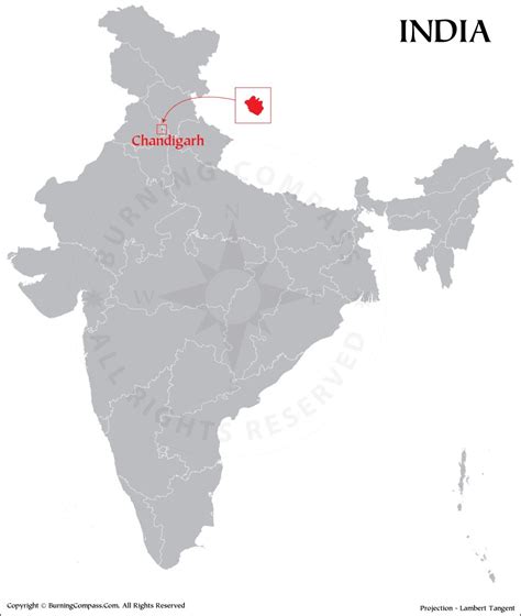 Chandigarh on India Map, Where is Chandigarh