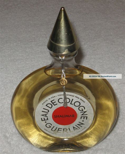 Vintage Guerlain Shalimar Perfume Bottle - Cologne -, Full - 6 Oz - 2