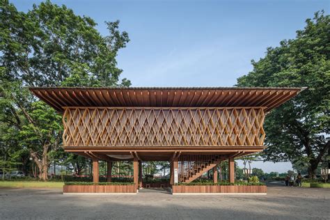 This outdoor library in Indonesia is made entirely out of FSC-certified ...