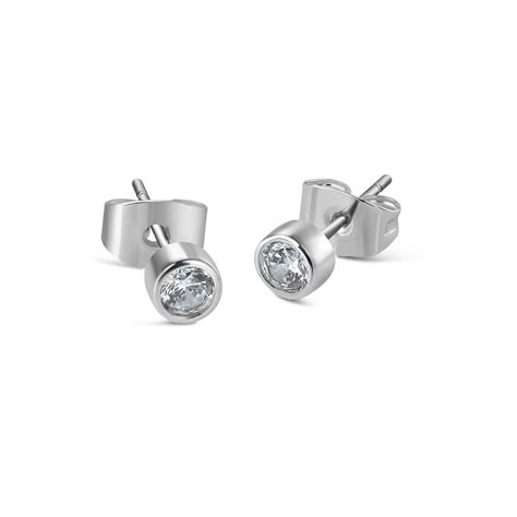 Newbridge Childrens Clear Stone Stud Earrings - Newbridge Silverware - Fallers.ie - Fallers ...