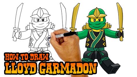 How To Draw Lloyd From Lego Ninjago Easy Lego Ninjago Lloyd Drawing ...