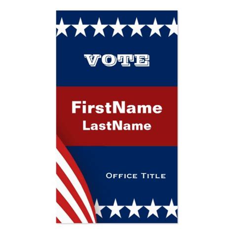 Campaign Template Business Card | Zazzle