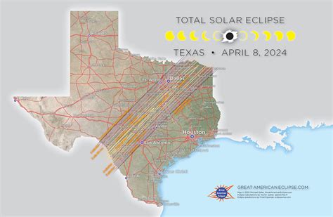 Eclipse 2024 Path Of Totality Map Texas - Alta Cecilia