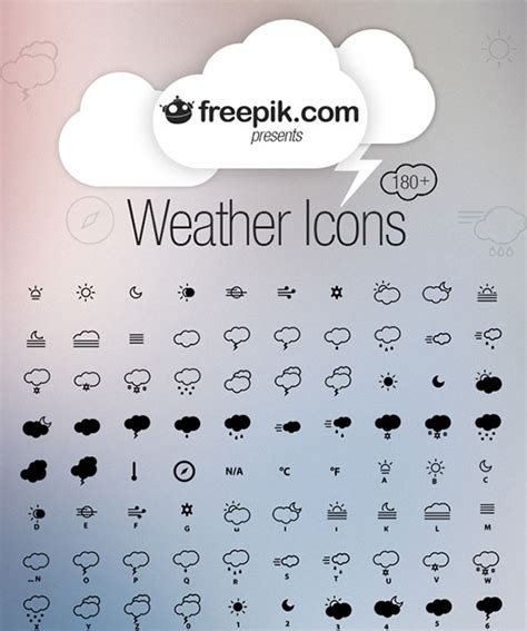 Weather Icon Font at Vectorified.com | Collection of Weather Icon Font ...