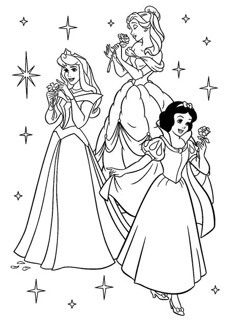 Disney Princess Coloring Pages Free Printable - MareliteReid