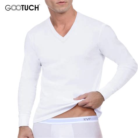 Plus Size Men Long Sleeve Thermal Underwear Shirt Men Basic Tops Cotton Undershirt Bodysuit ...