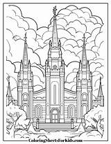 Temple Coloring Pages Free PDF Printables  Sheets For Kids sketch template