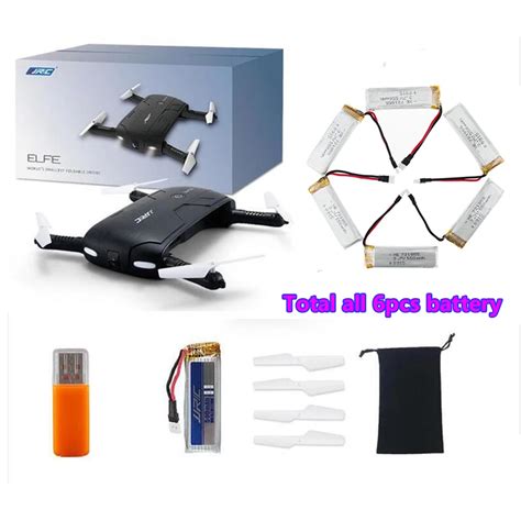 6pcs battery with JJRC H37 Mini Elfie Drone Self timer WIFI FPV With 0.3MP Camera Altitude Hold ...