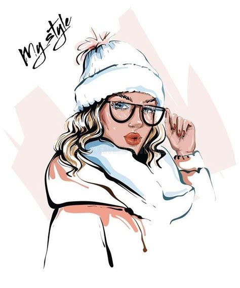 Best winter outfits - part 2 in 2021 | Winter girl drawing, Illustration girl fashion, Winter ...